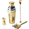 Mixologist 750ml Cocktail Bartender 4 Piece Set In Gold -Furniture Series Store 954959410 1 720x928