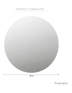 Round Decorative Mirrors 30cm Set Of 2 In Silver -Furniture Series Store 954960220 3 720x928