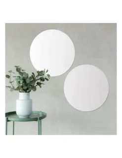Round Decorative Mirrors 30cm Set Of 2 In Silver -Furniture Series Store 954960220 5 720x928