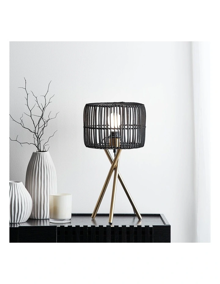 Martinique Table Lamp 50cm In Black 4 Martinique Table Lamp 50cm In Black - Image 2