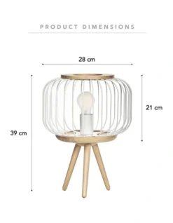 Aruba Table Lamp 40cm In White -Furniture Series Store 954974170 3 720x928