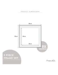 Square Frame Pack Of 9 In Black 10 Square Frame Pack Of 9 In Black -Furniture Series Store 954987490 3 720x928