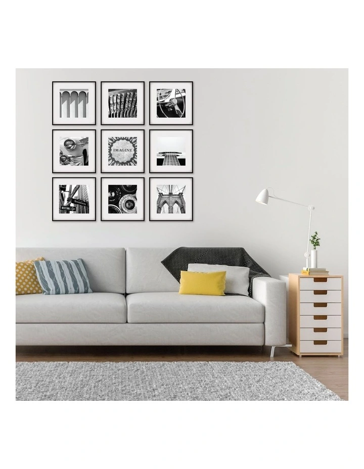 Square Frame Pack Of 9 In Black 7 Square Frame Pack Of 9 In Black - Image 5