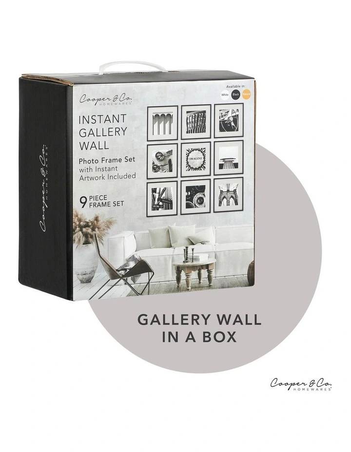 Square Frame Pack Of 9 In Black 8 Square Frame Pack Of 9 In Black - Image 6