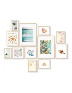 Instant Gallery Wall 12 Piece Frame Set In Oak