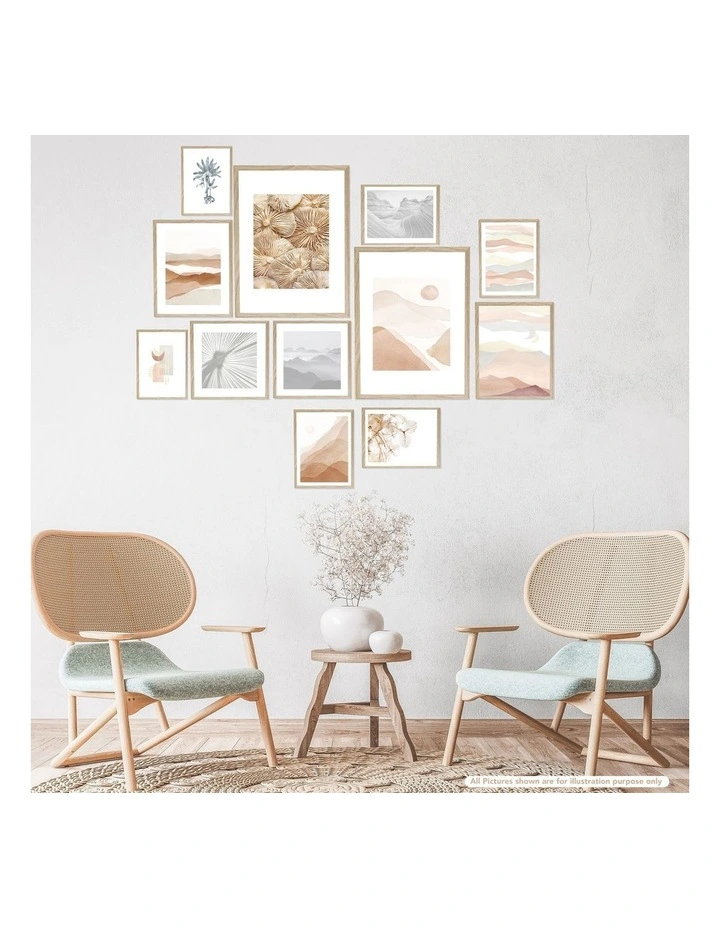 Instant Gallery Wall 12 Piece Frame Set In Oak 4 Instant Gallery Wall 12 Piece Frame Set In Oak - Image 2