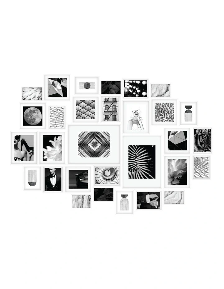 Pack Of 30 Frame In White 3 Pack Of 30 Frame In White