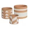 Set Of 3 Nested Idaho Pots In White/Terracotta 2 Set Of 3 Nested Idaho Pots In White/Terracotta -Furniture Series Store 954991000 1 720x928