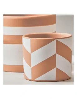 Set Of 3 Nested Idaho Pots In White/Terracotta -Furniture Series Store 954991000 4 720x928