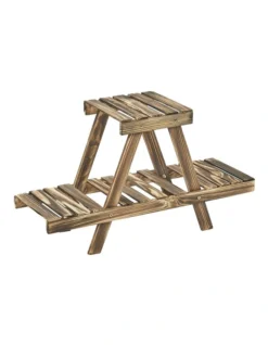 Abico Solid Wood Plant Organiser In Natural