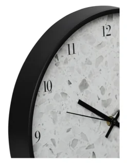 Siena Round Silent Non-Ticking Wall Clock 30cm In Black -Furniture Series Store 955003510 5 720x928