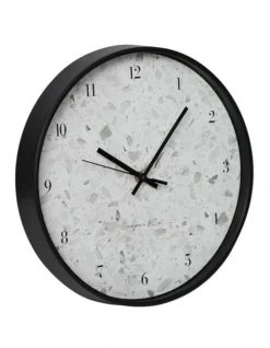 Siena Round Silent Non-Ticking Wall Clock 30cm In Black -Furniture Series Store 955003510 7 720x928