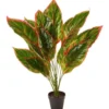 Faux Dieffenbachia With Colour Leaf 65cm In Green 1 Faux Dieffenbachia With Colour Leaf 65cm In Green -Furniture Series Store 955005400 1 720x928