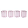 Double Wall Ribbed Glasses Set Of 4 250ml In Pink -Furniture Series Store 955713610 1 720x928
