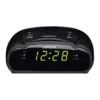 Alarm Clock & Radio With Green LED Time Numbering In Black -Furniture Series Store 959420440 1 720x928