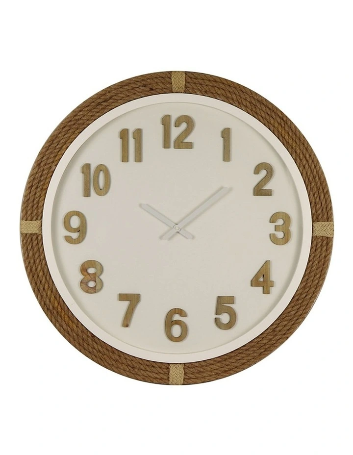 Marine Clock 70cm In Natural 3 Marine Clock 70cm In Natural