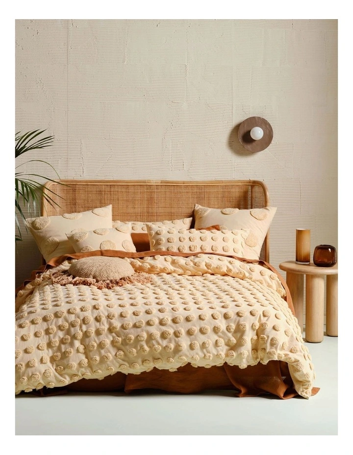 Linen House Haze Cushion In Pale Peach 4 Linen House Haze Cushion In Pale Peach - Image 2