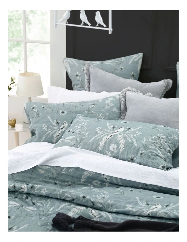 Tuileries Bed Cover Set In Blue 4 Tuileries Bed Cover Set In Blue - Image 2