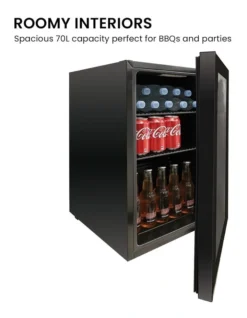 Airflo Glass Door Bar Fridge 70L In Black -Furniture Series Store 965308150 7 720x928