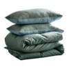 Double Duvet Cover Quilt Set In Blue Lagoon