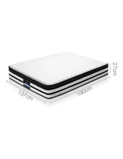 Double Euro Top Mattress In White -Furniture Series Store 965871460 3 720x928