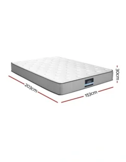 Queen Mattress Extra Firm Pocket Spring Mattress In White -Furniture Series Store 965871910 3 720x928