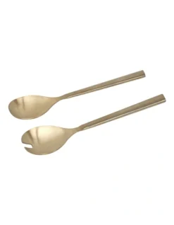Novaro Salad Server Set 26cm 2 Piece In Gold