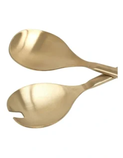 Novaro Salad Server Set 26cm 2 Piece In Gold -Furniture Series Store 967643110 4 720x928