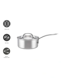 Per Amore Induction Covered Saucepan 18cm/1.9L In Stainless Steel -Furniture Series Store 968129920 3 720x928