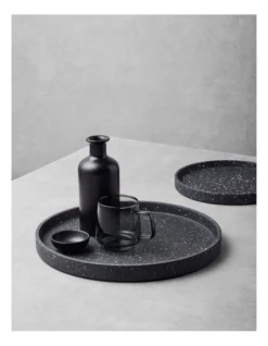 Maxwell & Williams Gift Boxed Livvi Terrazzo Round Serving Tray 36cm In Charcoal -Furniture Series Store 968934250 3 720x928