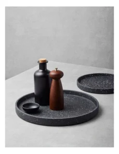 Maxwell & Williams Gift Boxed Livvi Terrazzo Round Serving Tray 36cm In Charcoal -Furniture Series Store 968934250 4 720x928