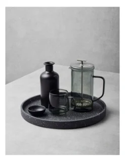 Maxwell & Williams Gift Boxed Livvi Terrazzo Round Serving Tray 36cm In Charcoal -Furniture Series Store 968934250 5 720x928