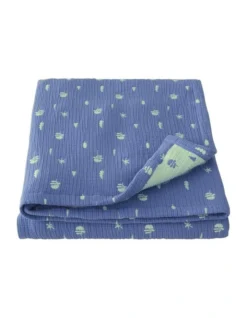 Kids Tree Trail Bedcover In French Blue -Furniture Series Store 989009290 3 720x928