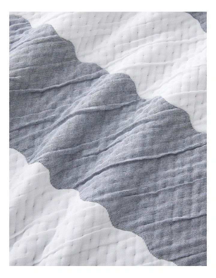 Kids Zinnea Bedcover In Grey/White 6 Kids Zinnea Bedcover In Grey/White - Image 4